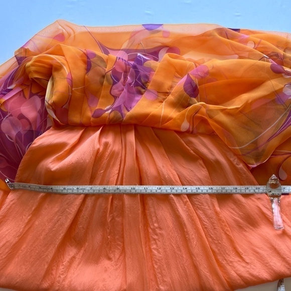 Lady Hamilton vintage georgette crepe maxi dress size XS-Small - Picture 11 of 15